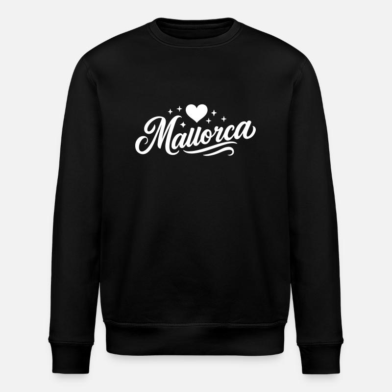 Mallorca Herz - Stanley/Stella Unisex Bio-Sweatshirt ROLLER - Schwarz
