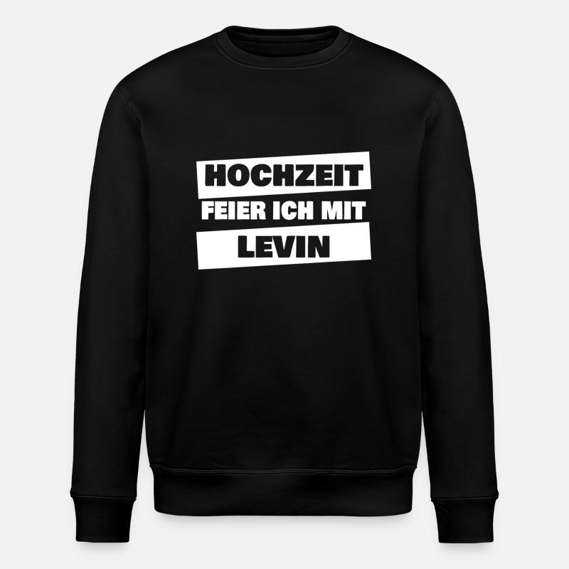 Gift for Levin - Stanley/Stella ROLLER Unisex Organic Sweatshirt - black
