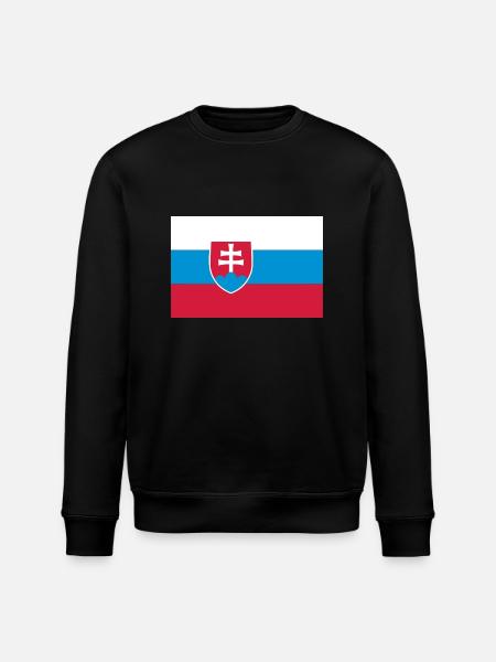 slovakia flag - Stanley/Stella ROLLER Unisex Organic Sweatshirt - black