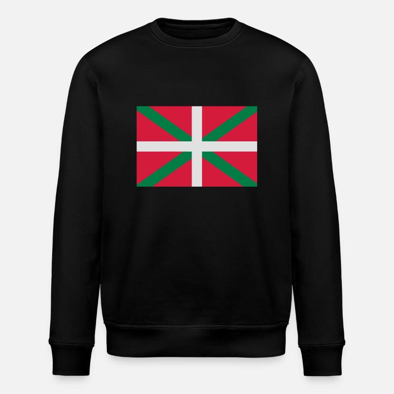drapeau_basques_seul - Sweat bio ROLLER Stanley/Stella Unisexe - noir