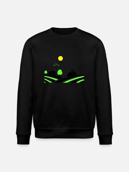 Tractor Farm - Stanley/Stella ROLLER Unisex Organic Sweatshirt - black