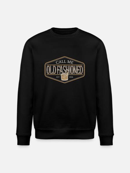 Whisky Call me old fashioned - Stanley/Stella ROLLER Unisex Organic Sweatshirt - black