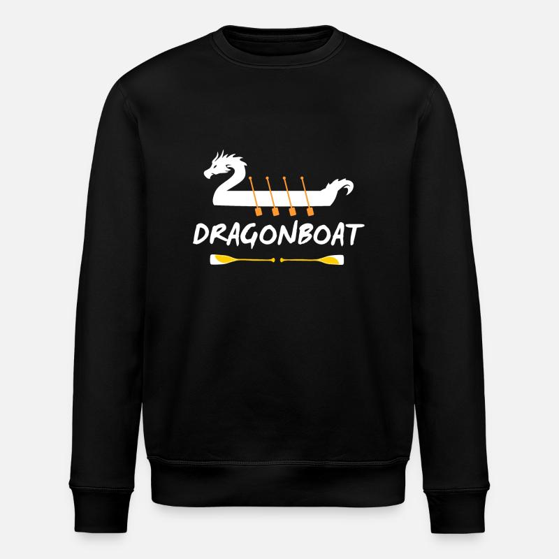 Drachenboot-Elemente - Stanley/Stella Unisex Bio-Sweatshirt ROLLER - Schwarz