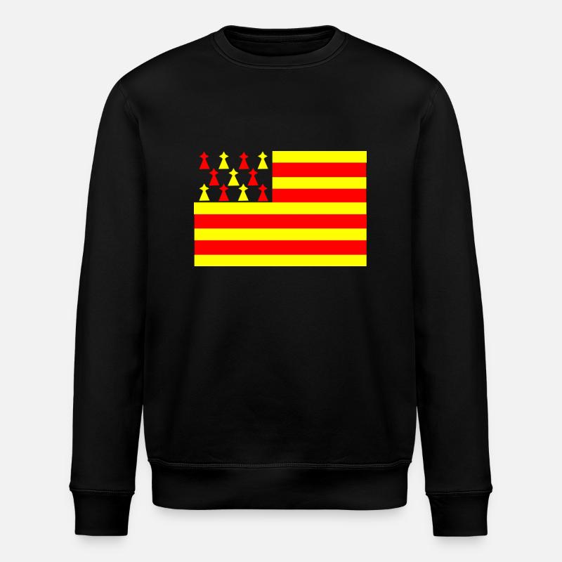 drapeau breton catalan - Sweat bio ROLLER Stanley/Stella Unisexe - noir