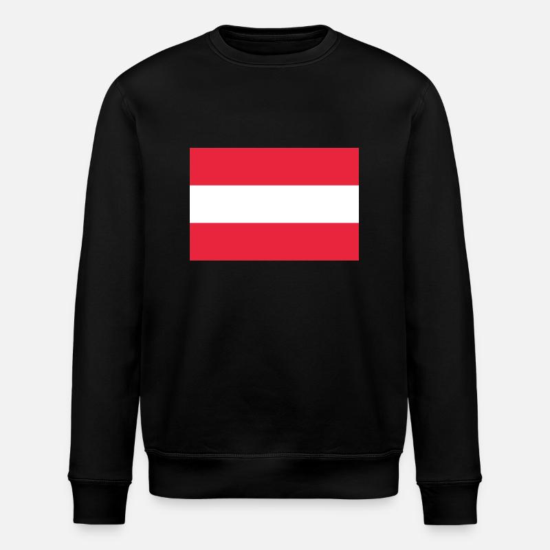 Österreich - Stanley/Stella Unisex Bio-Sweatshirt ROLLER - Schwarz