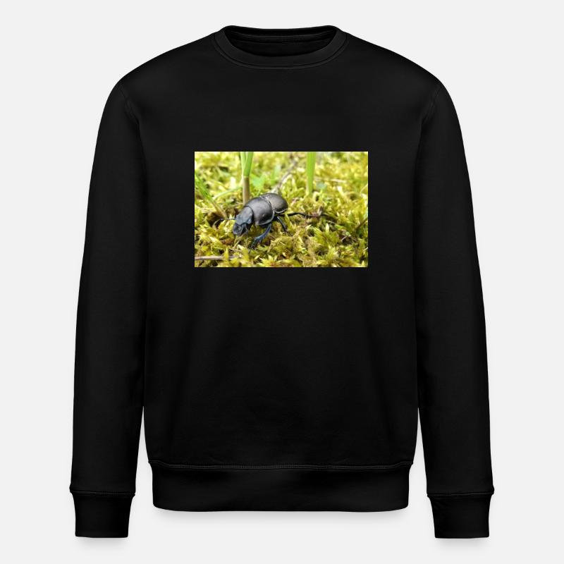 Dung beetle poster - Stanley/Stella ROLLER Unisex Organic Sweatshirt - black