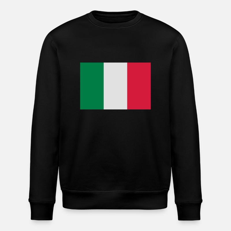 drapeau_italie - Stanley/Stella Unisex Bio-Sweatshirt ROLLER - Schwarz