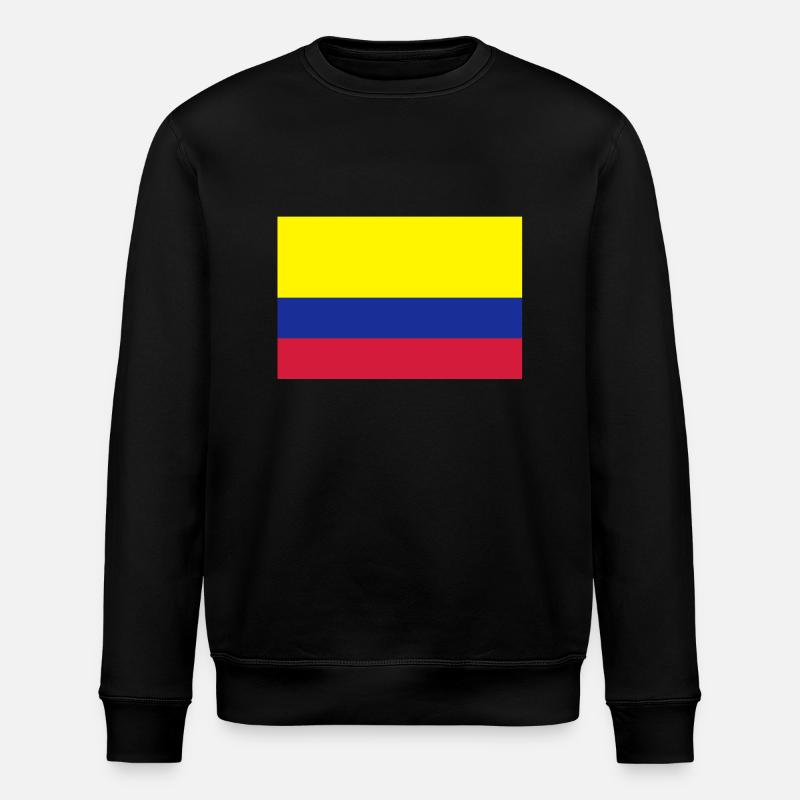 drapeau_colombie - Stanley/Stella ROLLER Unisex Organic Sweatshirt - black