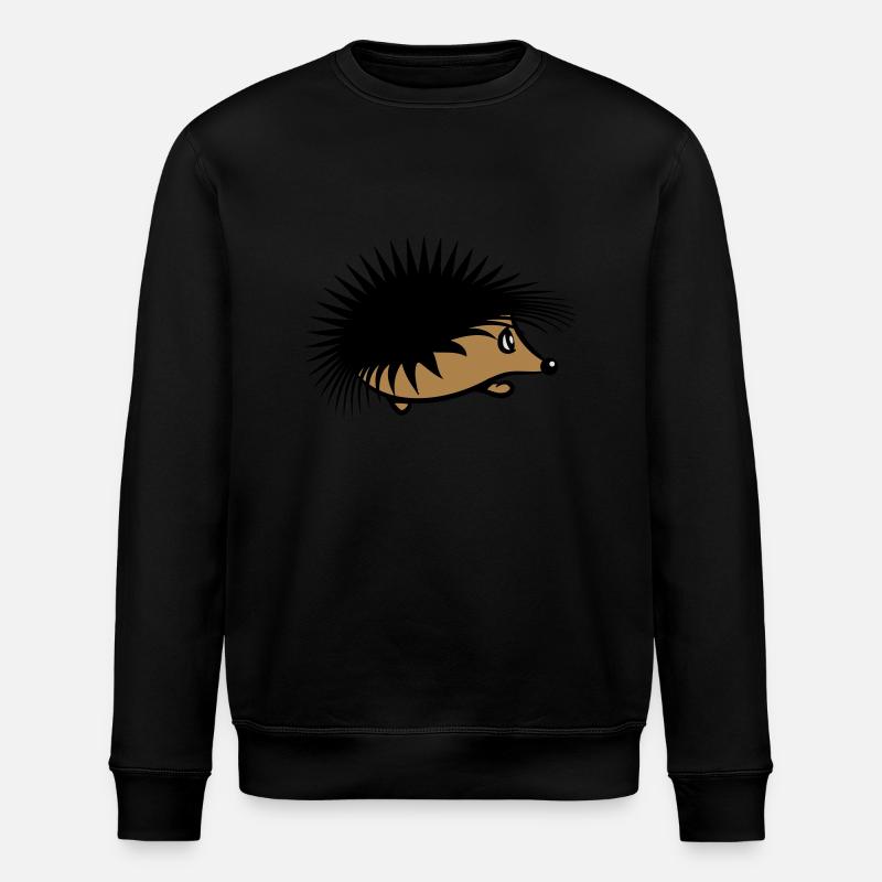 Igel Natur süss - Stanley/Stella Unisex Bio-Sweatshirt ROLLER - Schwarz