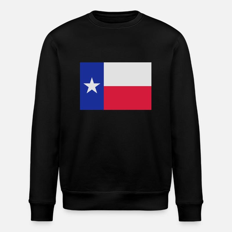 Flag Texas - Sweat bio ROLLER Stanley/Stella Unisexe - noir
