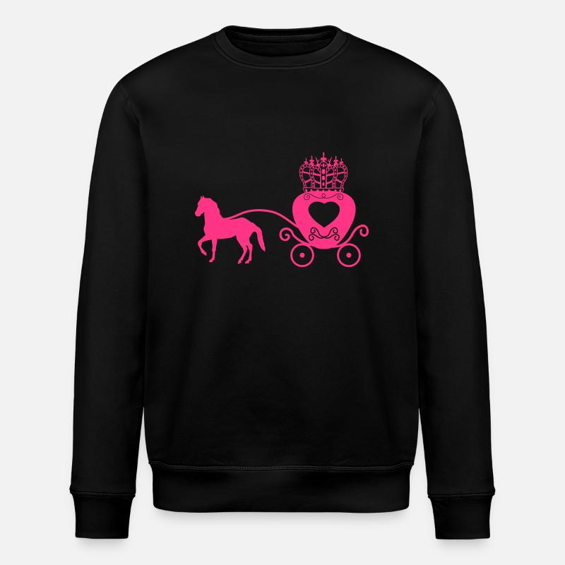 prinzessinenkutsche_02 - Stanley/Stella Unisex Bio-Sweatshirt ROLLER - Schwarz