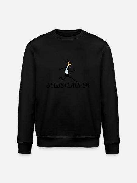 Selbstläufer (b) - Stanley/Stella Unisex Bio-Sweatshirt ROLLER - Schwarz