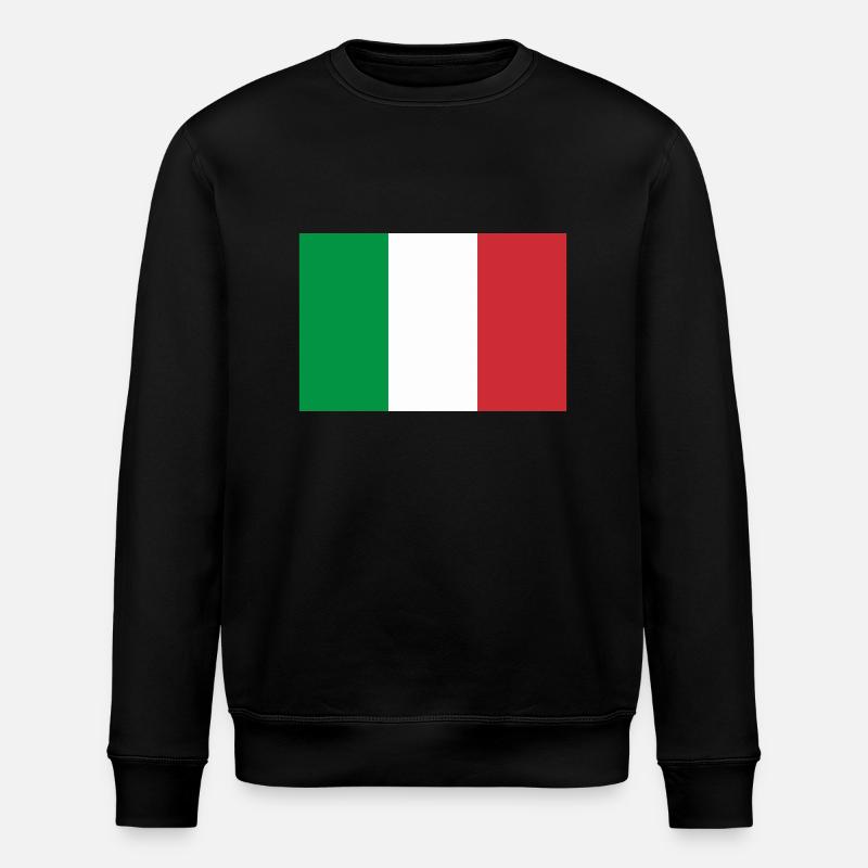 Drapeau Italie / Italian flag - Sweat bio ROLLER Stanley/Stella Unisexe - noir