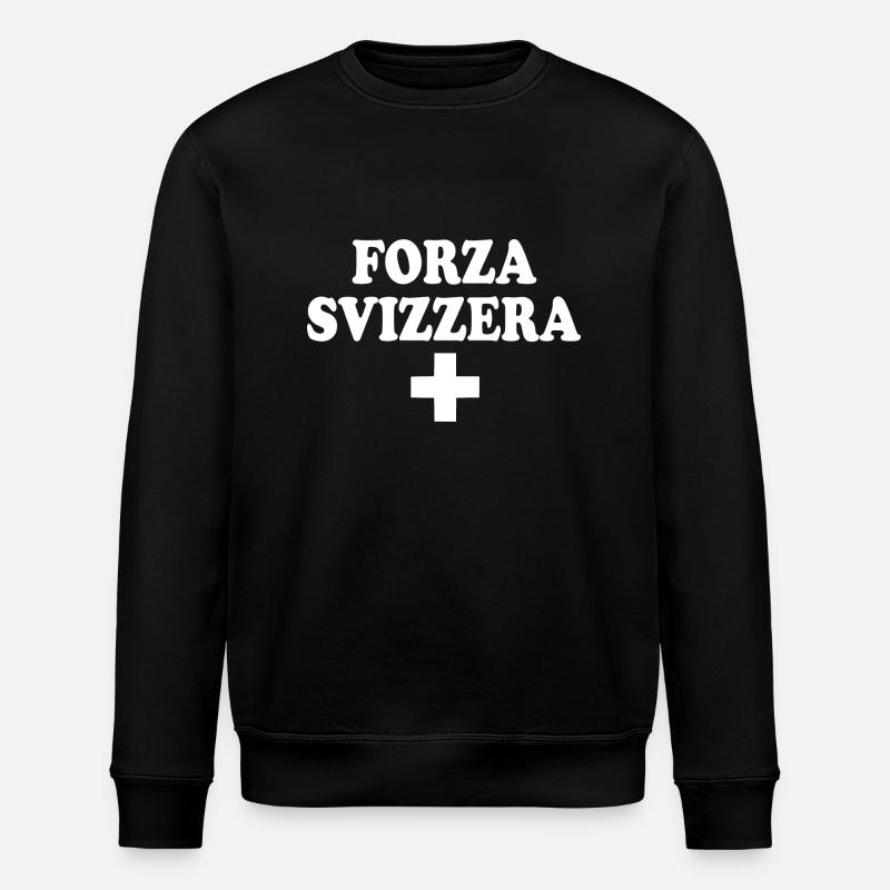 Schweizer Stärke - Stanley/Stella Unisex Bio-Sweatshirt ROLLER - Schwarz