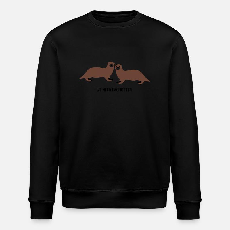 We need eachotter - Stanley/Stella Unisex Bio-Sweatshirt ROLLER - Schwarz
