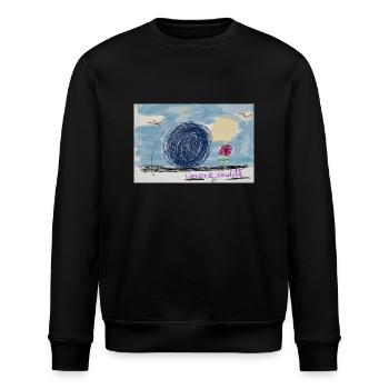 Non Sense song - Stanley/Stella ROLLER Unisex Organic Sweatshirt - black - Front - Nik (191cm)