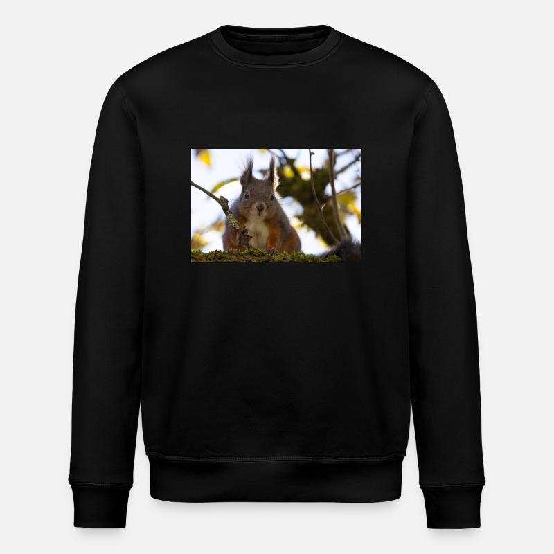 Oachkatzl / Squirrel - Stanley/Stella ROLLER Unisex Organic Sweatshirt - black