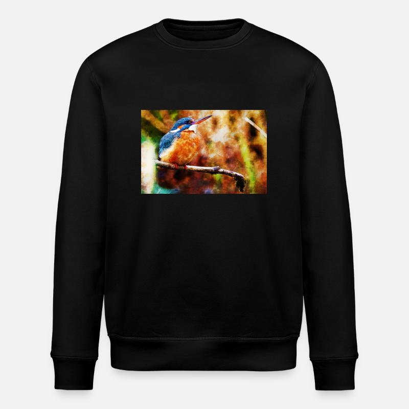 Eisvogel - Stanley/Stella Unisex Bio-Sweatshirt ROLLER - Schwarz