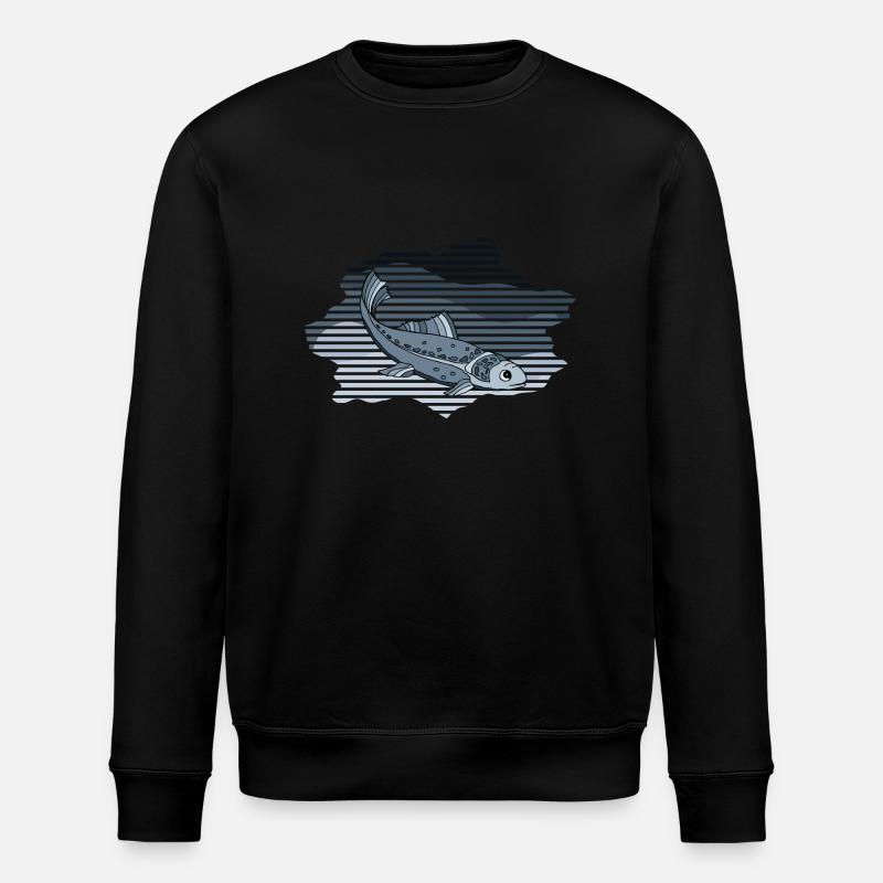 Poisson - Sweat bio ROLLER Stanley/Stella Unisexe - noir