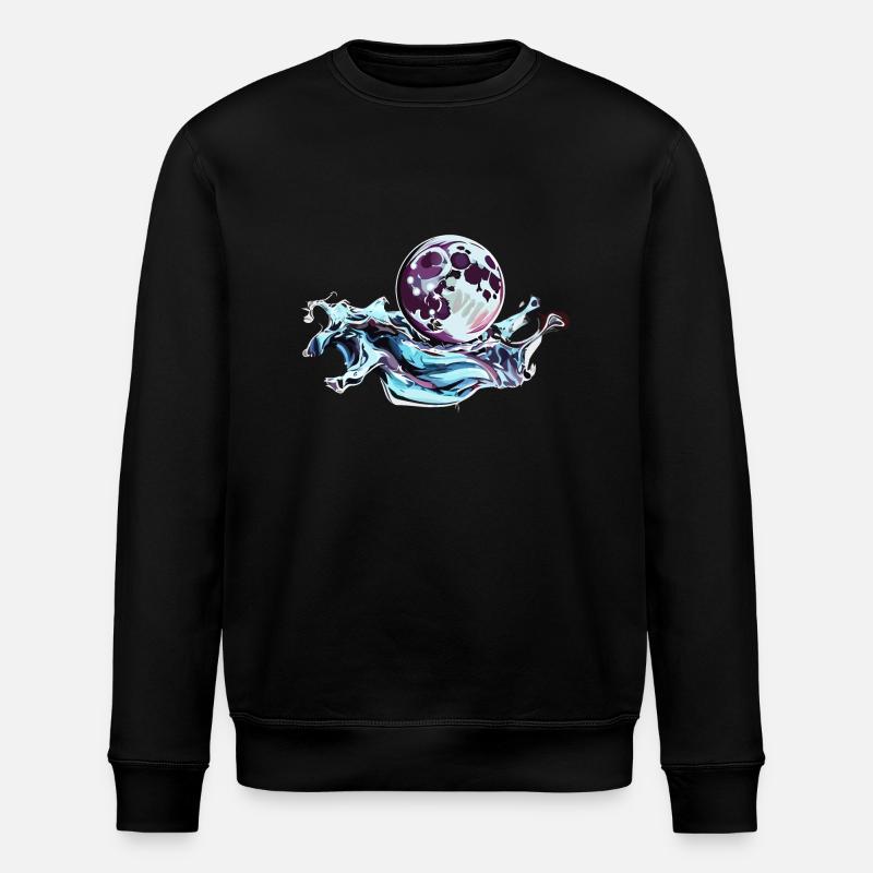 Chrom Vollmond - Stanley/Stella Unisex Bio-Sweatshirt ROLLER - Schwarz