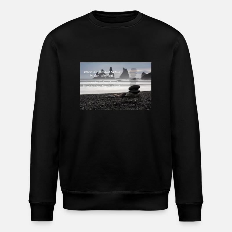Des obstacles sur le chemin - Sweat bio ROLLER Stanley/Stella Unisexe - noir