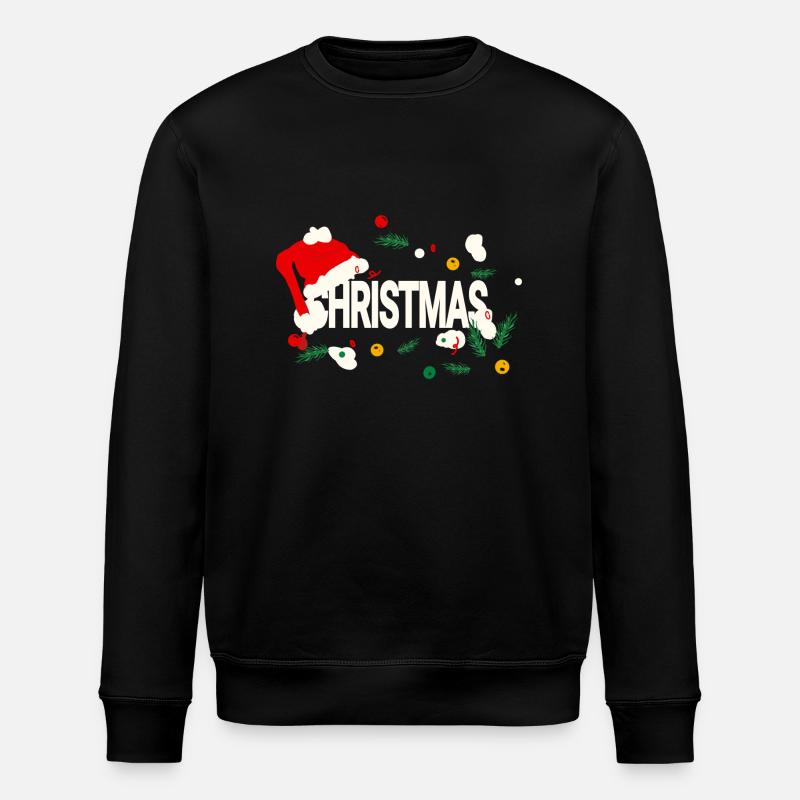 Christmas - Stanley/Stella ROLLER Unisex Organic Sweatshirt - black