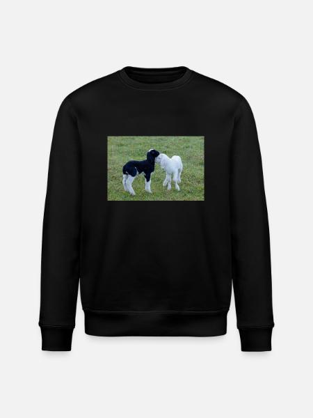 Lämmer schwarz weiss - Stanley/Stella Unisex Bio-Sweatshirt ROLLER - Schwarz