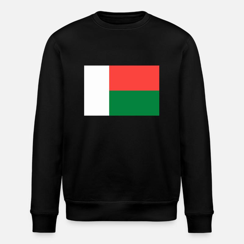 Drapeau Madagascar - Sweat bio ROLLER Stanley/Stella Unisexe - noir