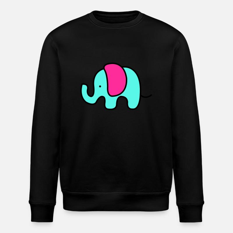 Bébé éléphant - Sweat bio ROLLER Stanley/Stella Unisexe - noir