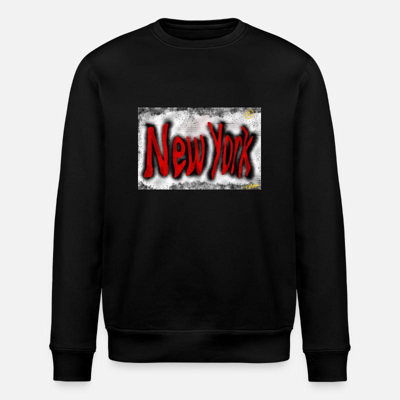 New Yorker Straßenkunst - Stanley/Stella Unisex Bio-Sweatshirt ROLLER - Schwarz