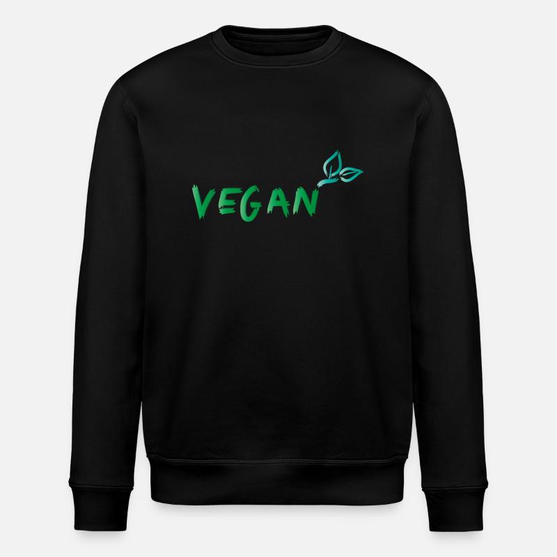 vegan blatt - Stanley/Stella Unisex Bio-Sweatshirt ROLLER - Schwarz