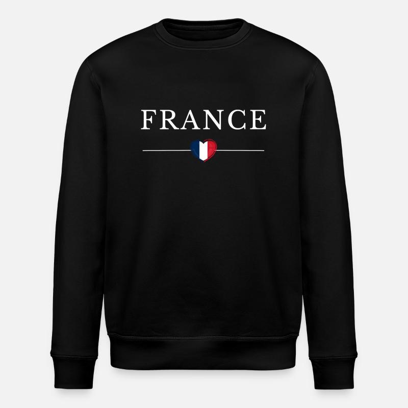 Drapeau France - Sweat bio ROLLER Stanley/Stella Unisexe - noir