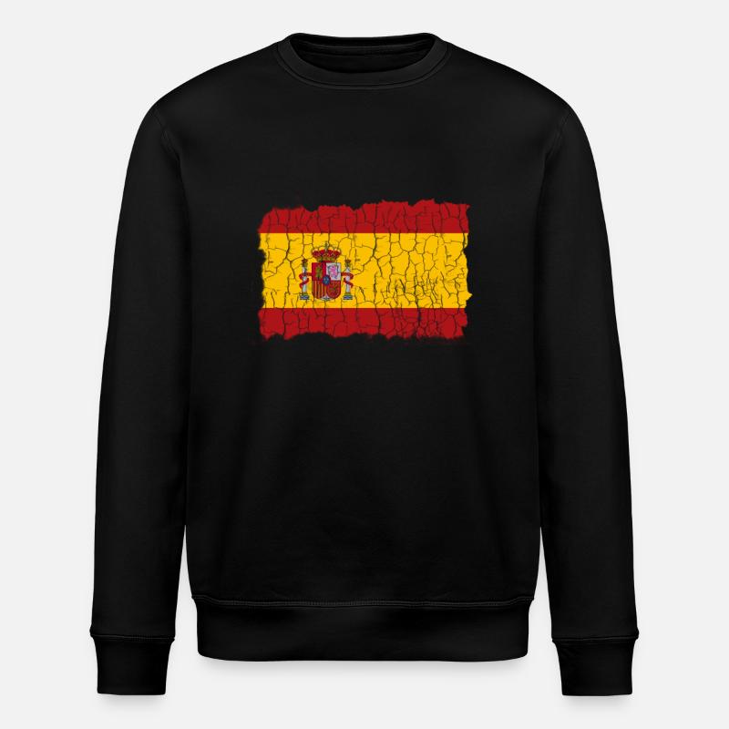 Spanien Flagge Espania - Stanley/Stella Unisex Bio-Sweatshirt ROLLER - Schwarz