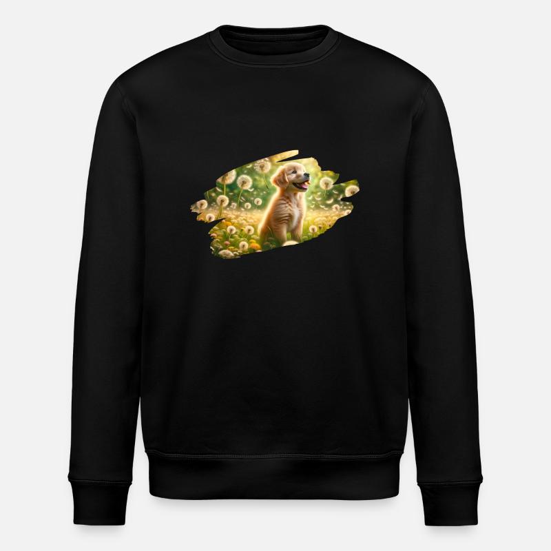 Golden Retriever Welpenfreude - Stanley/Stella Unisex Bio-Sweatshirt ROLLER - Schwarz