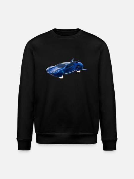Sci-Fi Fliegendes Auto - Stanley/Stella Unisex Bio-Sweatshirt ROLLER - Schwarz