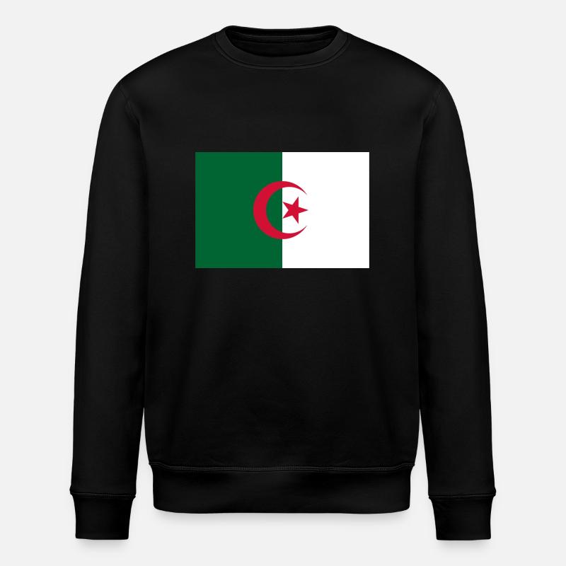 Algerien - Stanley/Stella Unisex Bio-Sweatshirt ROLLER - Schwarz