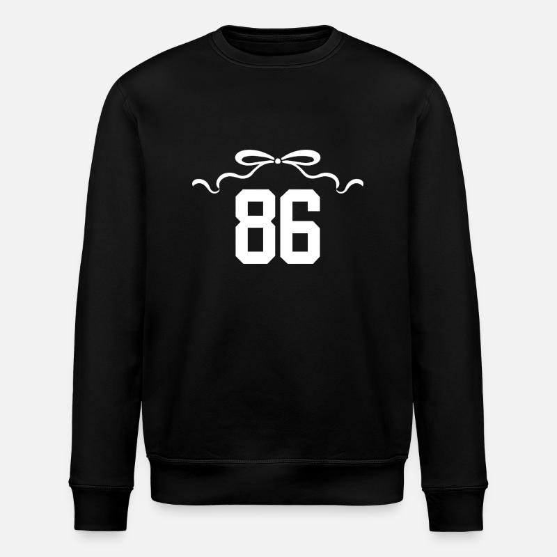 Numéro 86 noeud - 86e anniversaire - Sweat bio ROLLER Stanley/Stella Unisexe - noir