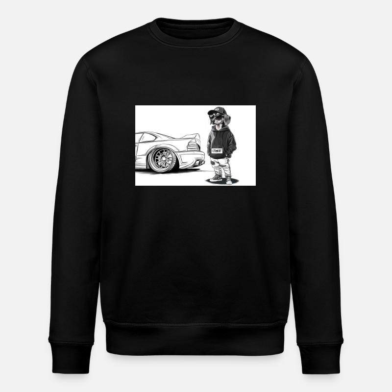 Tuner Dackel - Stanley/Stella Unisex Bio-Sweatshirt ROLLER - Schwarz