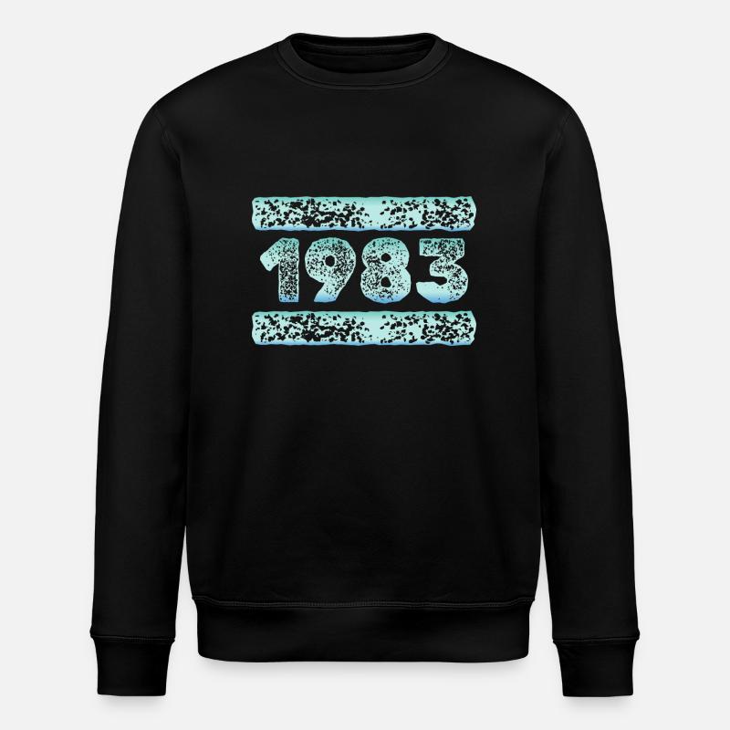 Année 1983 - Sweat bio ROLLER Stanley/Stella Unisexe - noir