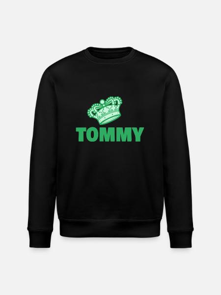 First name Tommy - Stanley/Stella ROLLER Unisex Organic Sweatshirt - black