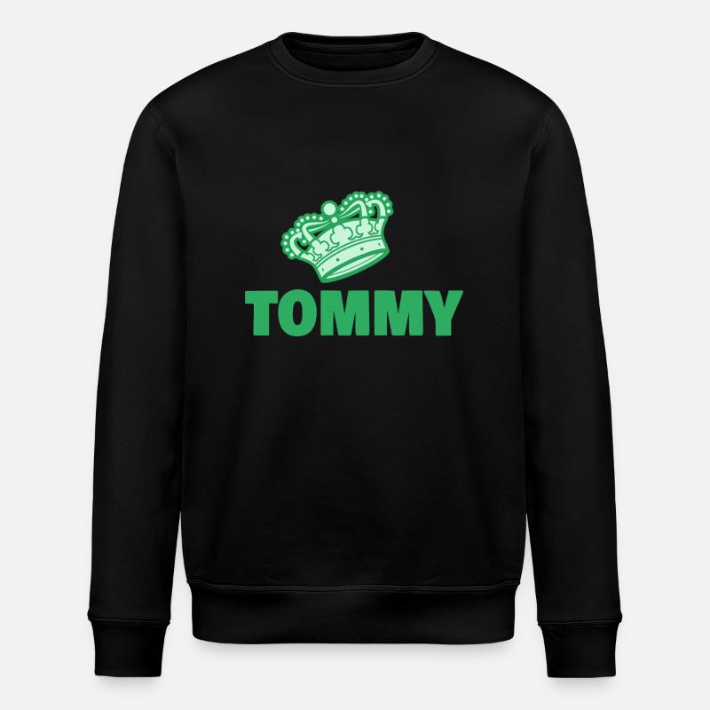 First name Tommy - Stanley/Stella ROLLER Unisex Organic Sweatshirt - black