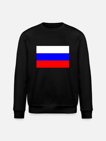 Russie, Russie, drapeau, drapeau - Sweat bio ROLLER Stanley/Stella Unisexe - noir