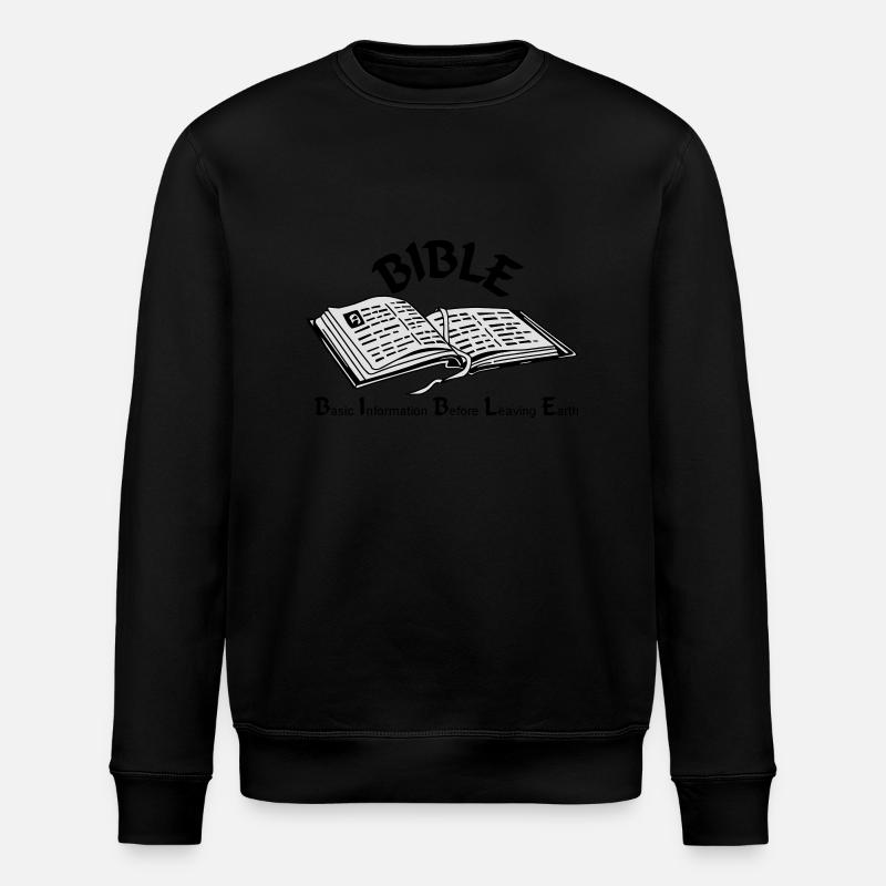 Bibel - Stanley/Stella Unisex Bio-Sweatshirt ROLLER - Schwarz