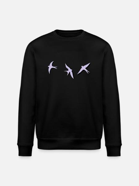 swallow - Stanley/Stella ROLLER Unisex Organic Sweatshirt - black