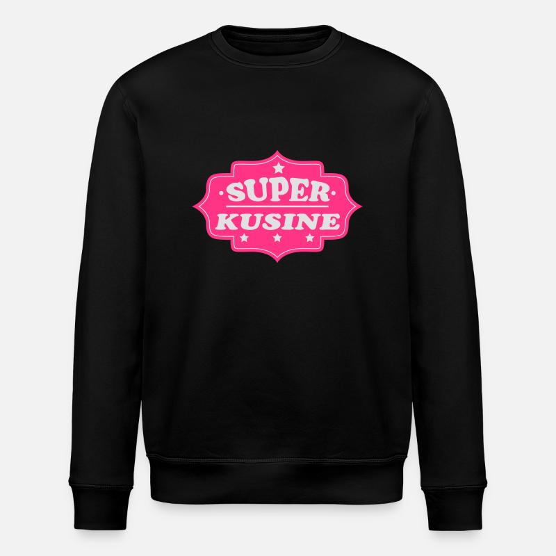 Super kusine - Stanley/Stella Unisex Bio-Sweatshirt ROLLER - Schwarz