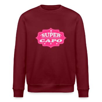 Super capo 111 - Stanley/Stella Unisex Bio-Sweatshirt ROLLER - Burgunderrot - Vorne - Nik (191cm)