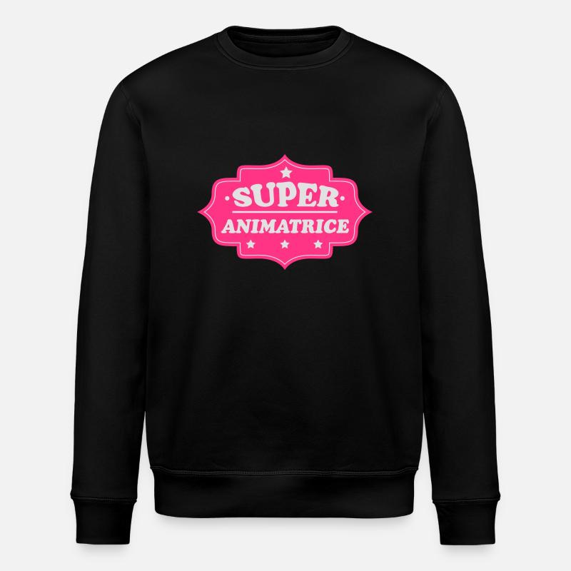 Super animatrice - Stanley/Stella Unisex Bio-Sweatshirt ROLLER - Schwarz