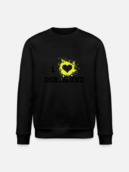 I Love Dortmund - Stanley/Stella Unisex Bio-Sweatshirt ROLLER - Schwarz