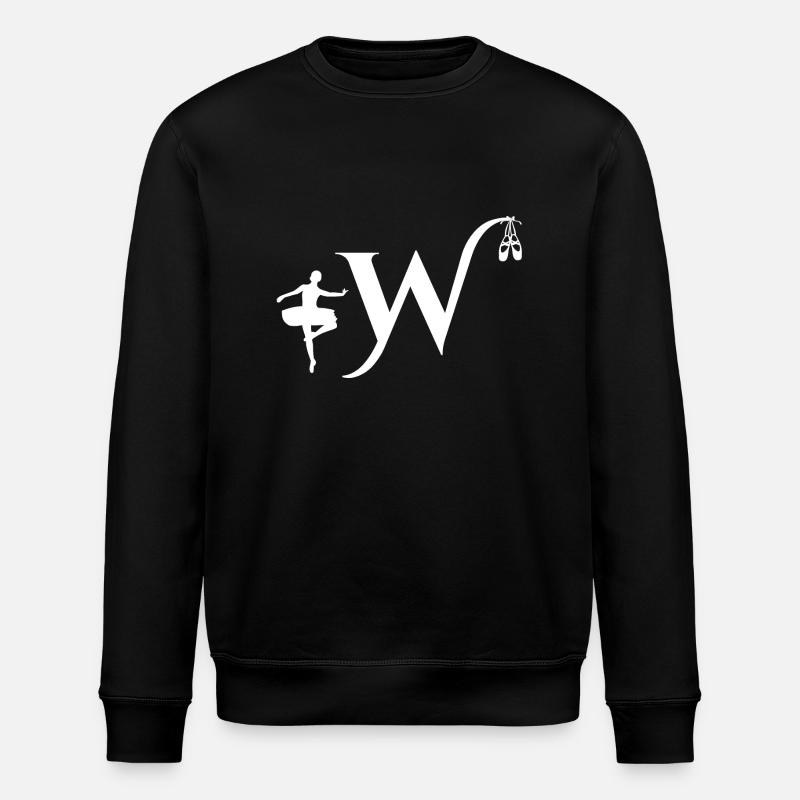 Buchstabe w Ballerina - Stanley/Stella Unisex Bio-Sweatshirt ROLLER - Schwarz
