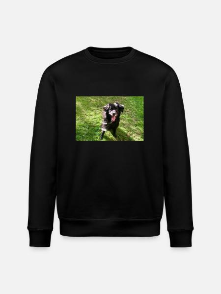 Hund Dog Samy - Stanley/Stella ROLLER Unisex Organic Sweatshirt - black